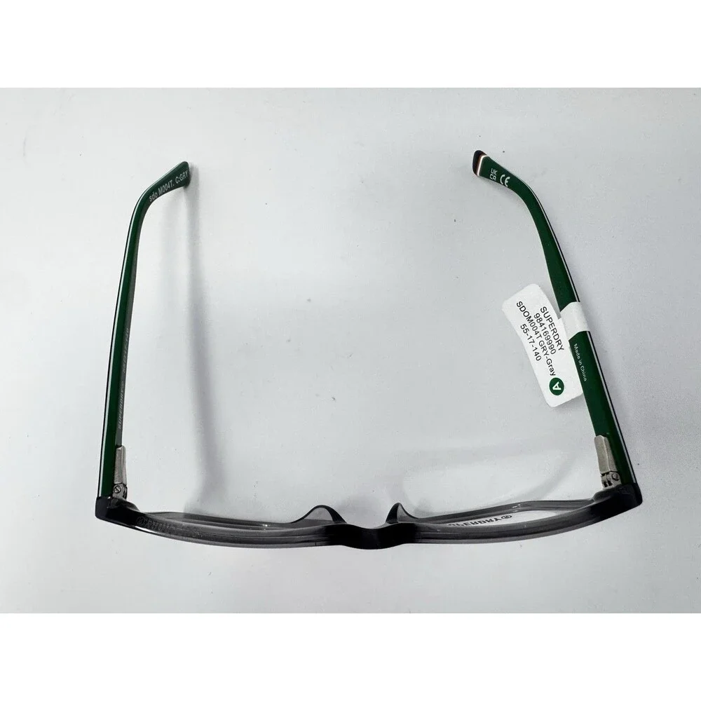 Superdry SDO M004T Grey Green Eyeglass Frames New Old Stock 55-17-140